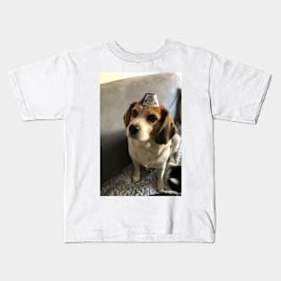 Beagle in a Vodka Hat Kids T-Shirt